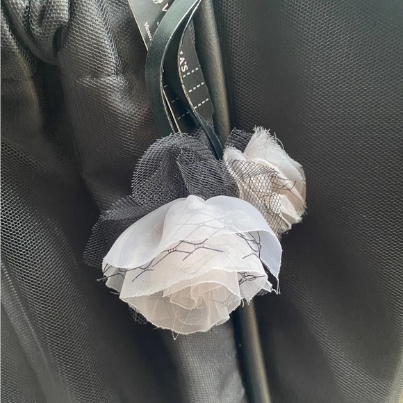 SOLD 🎉HP🎉 Victoria’s Secret Tote Bag Noir Black Shoulder Bag Tulle Satin NWT - Picture 6 of 8